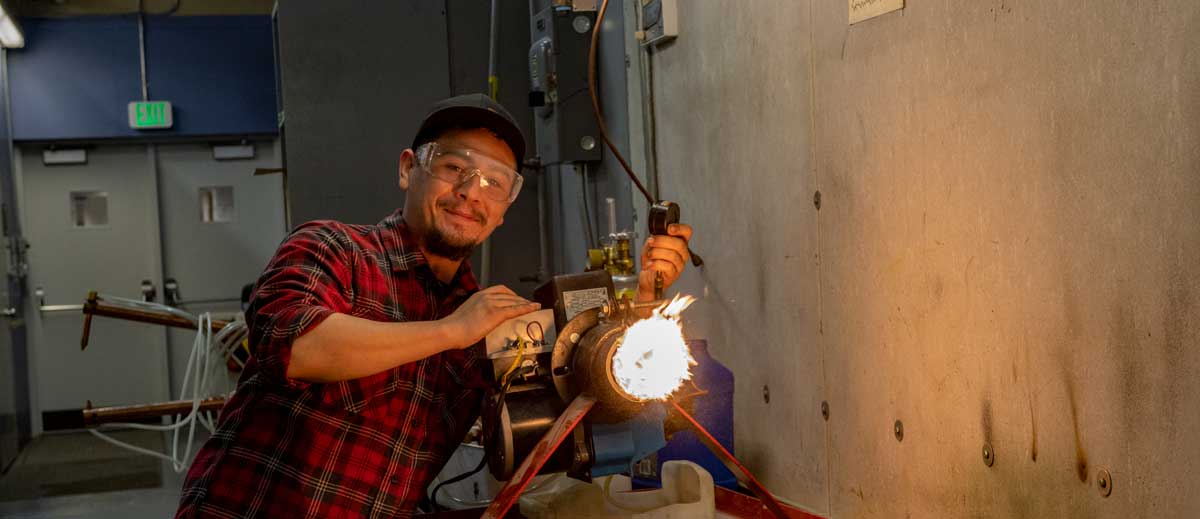 Refrigeration and Heating student